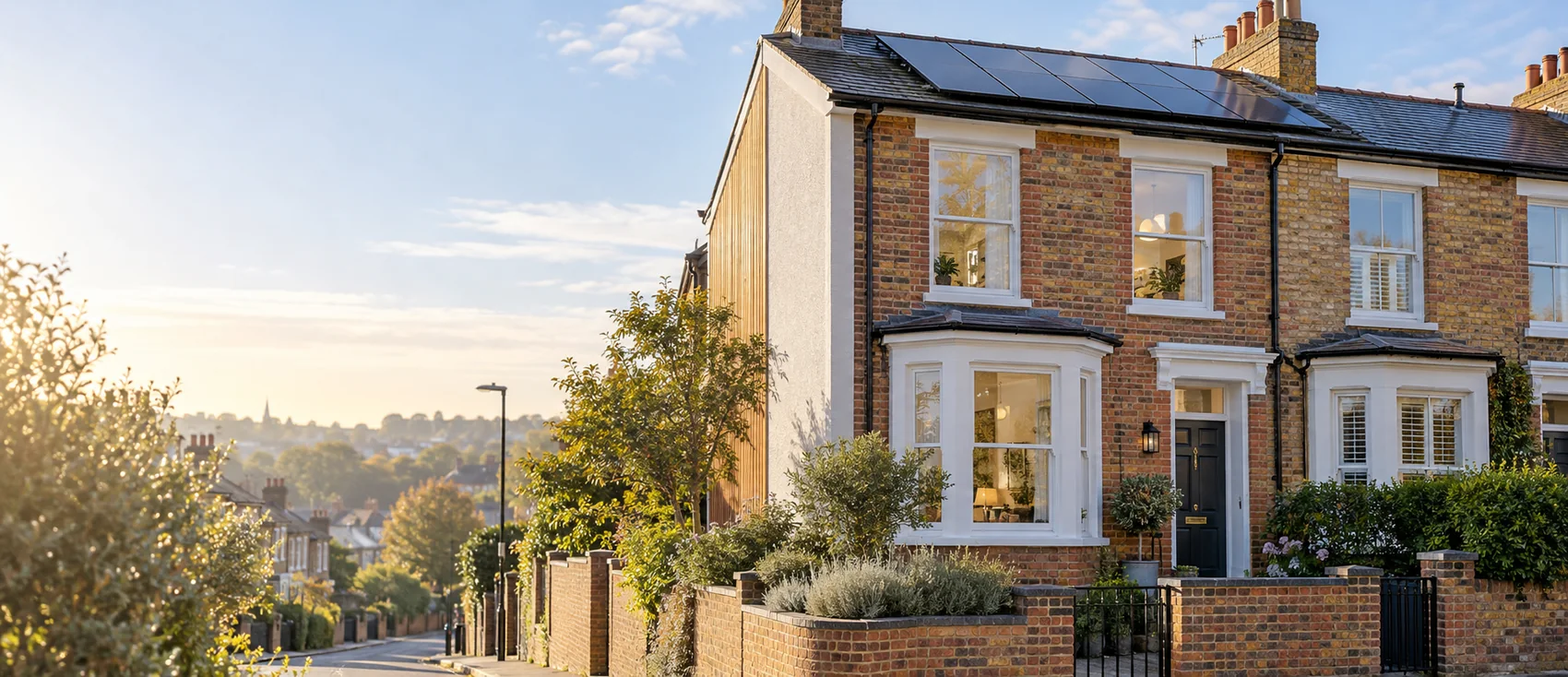 Residential property with energy efficient features